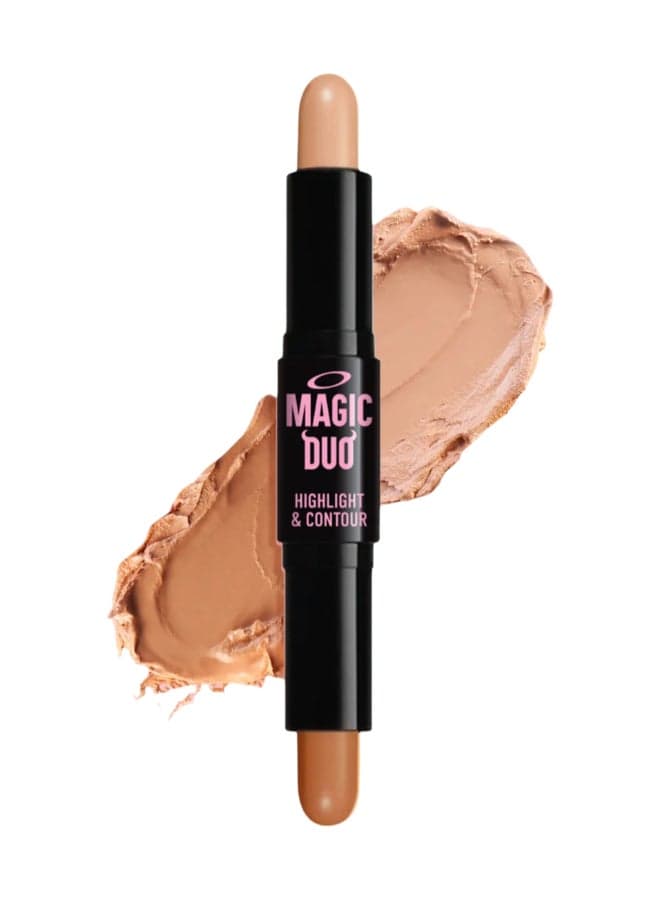 Rude Magic Duo Highlight & Contour - Tan Edition - Image 1