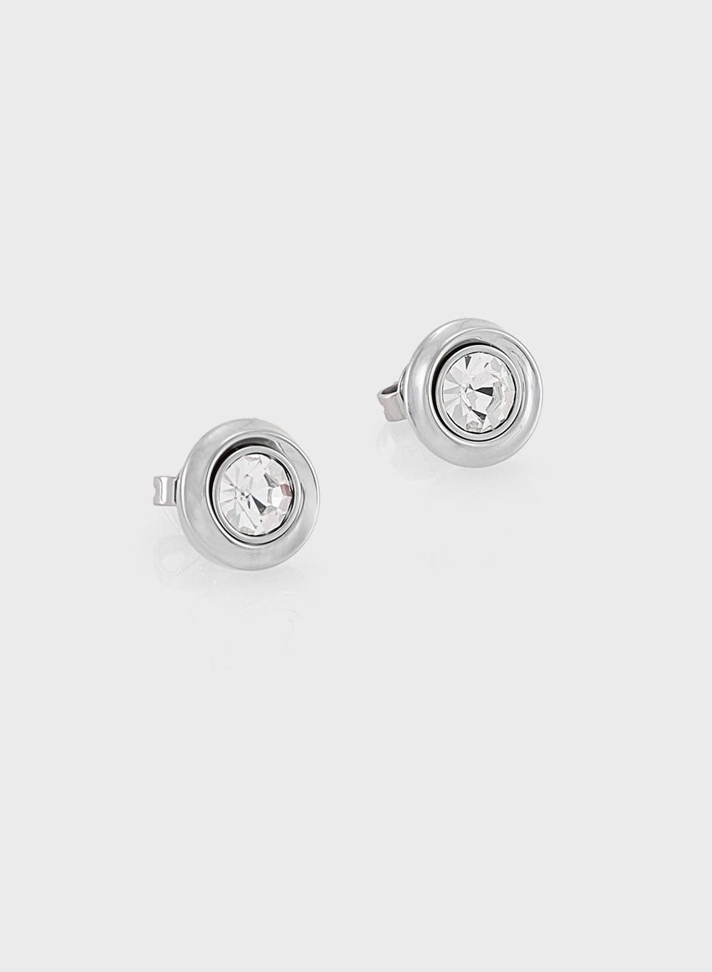 CALVIN KLEIN Elegance Twisted Bezel Crystal Studs - Image 1