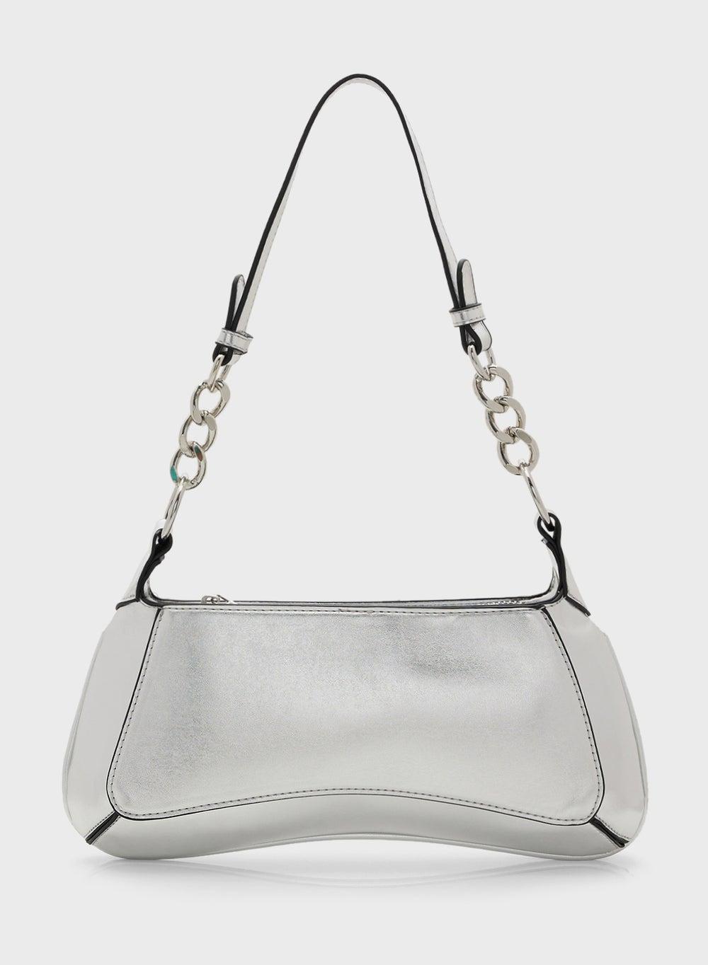 ELLA Chain-Detailed Elegance: Slim Shoulder Bag - Image 1