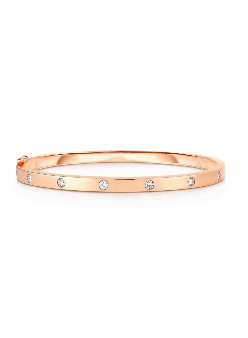 Liu Jo Dusk Rosegold Crystal Bangle LJ2459 - Tailored Elegance - Image 1