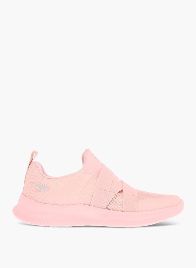 Chic 24Yk258Gppink Cross Strap Girls' Pink Sneakers - Image 1