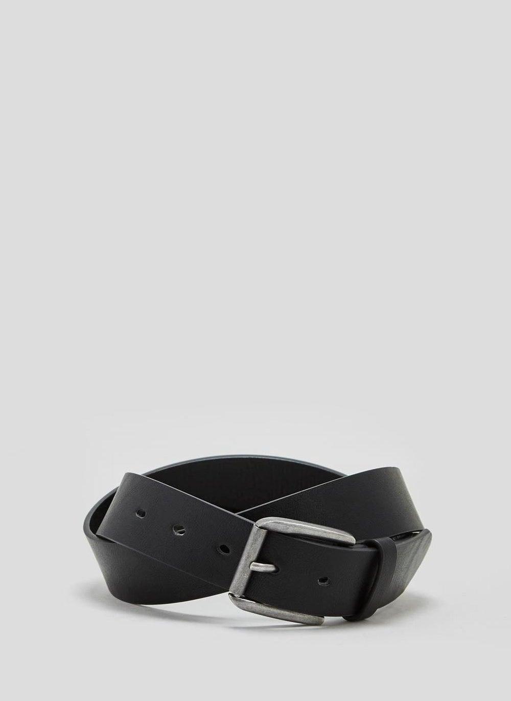 Matalan Black PU Buckle Belt 31-47 inch Sizes - Image 1