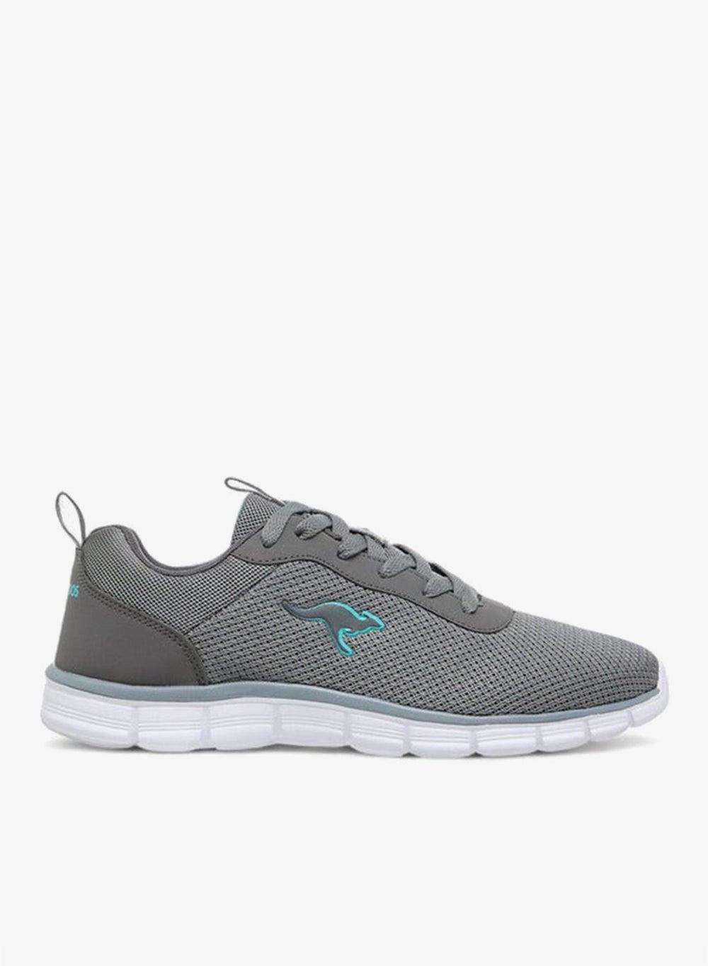 Elegant Grey Logo Applique Sports Shoes 30128 W for Women - Image 1
