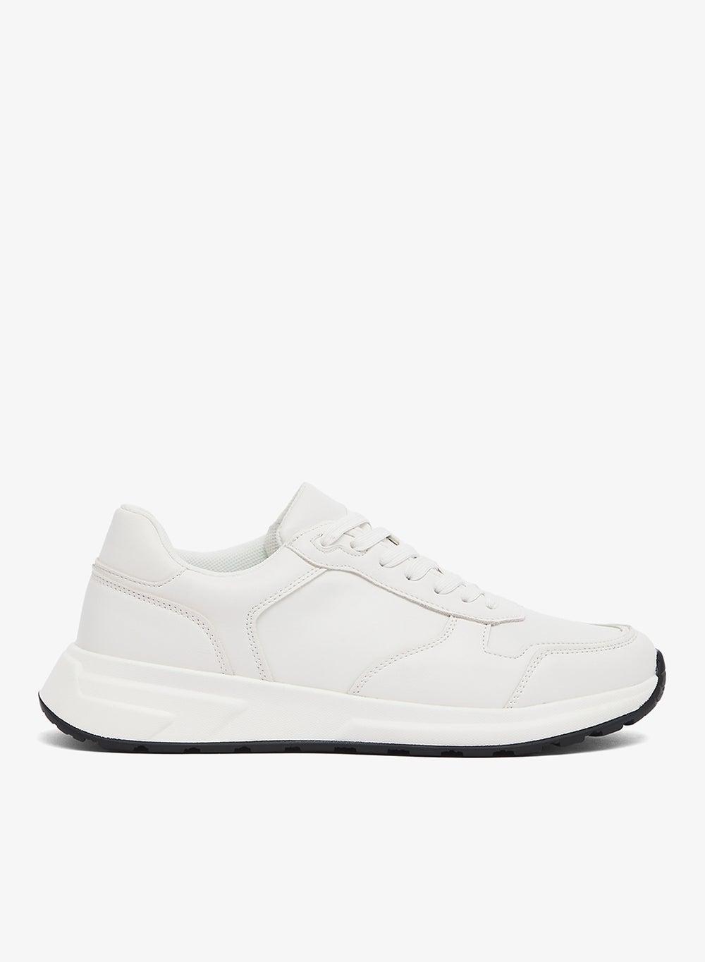 SF2536 White Low-Top Casual Sneakers for Men - Image 1