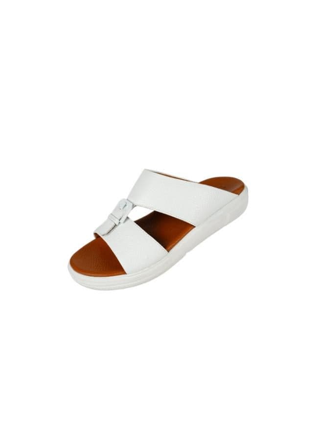 Josef Seibel JS 106 White Arabian Sandals for Men 071-2211 - Image 1