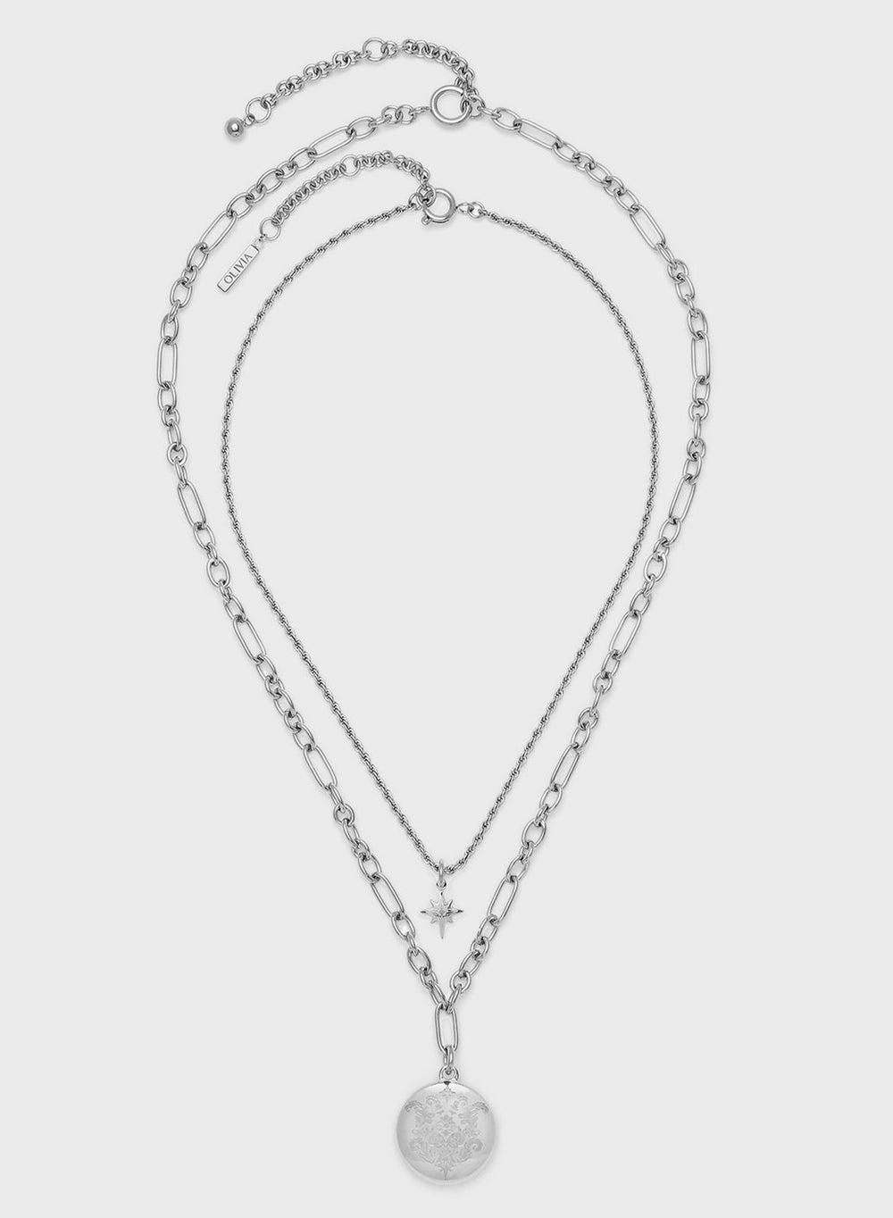 OLIVIA BURTON Elegant Stainless Layered Necklace - Image 1