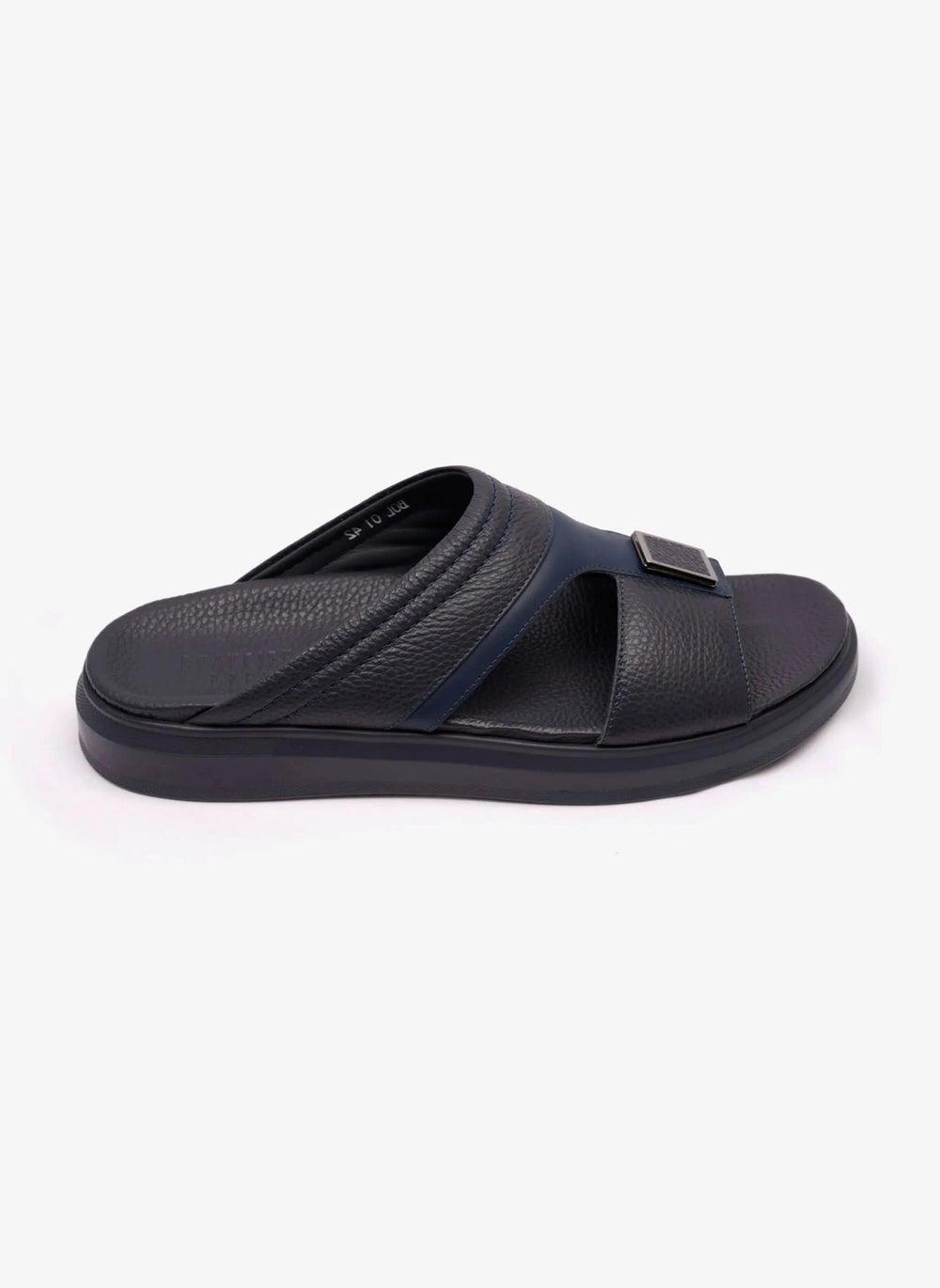 UOMO CAVALIER Luxe Wide Leather Arabian Sandals - Image 1