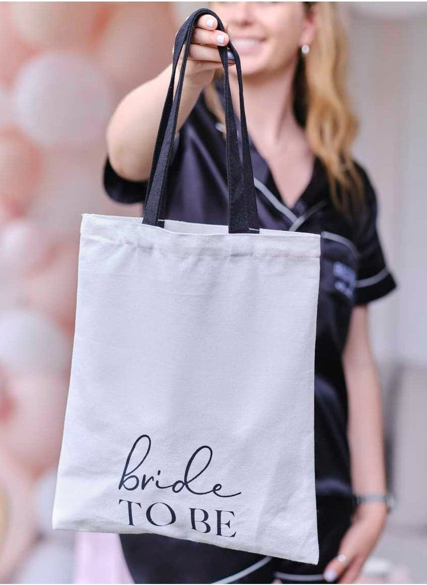 Ginger Ray Elegant 'Bride to Be' Canvas Tote Bag - Image 1