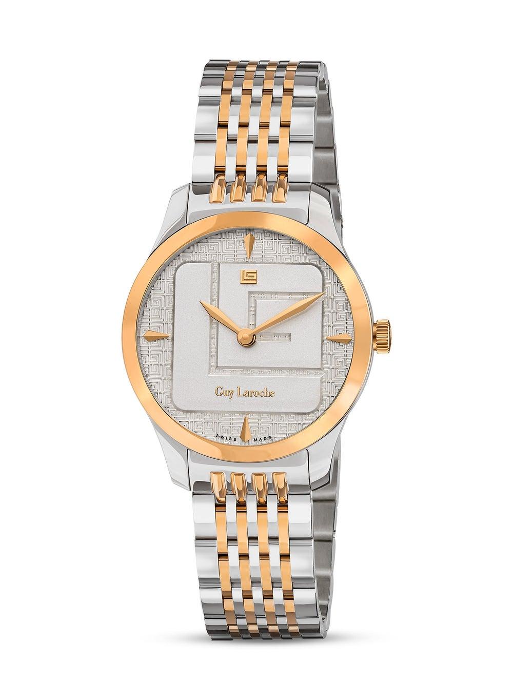 Guy Laroche Maxime 29mm Women's Silver & Rosegold Watch - Image 1