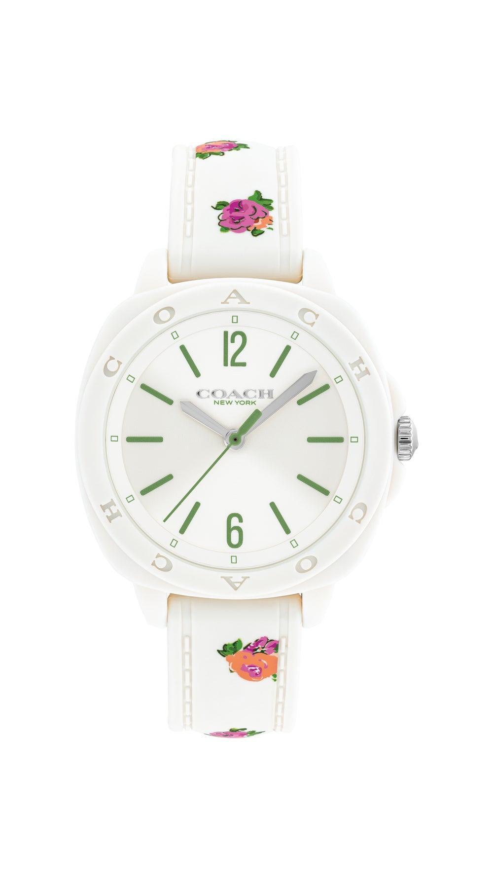 COACH Women's Elegant Analog Silicone Watch - Image 1
