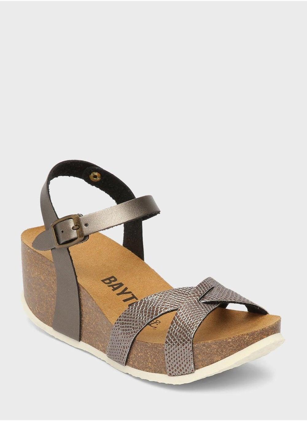 Venus Strappy Mid Heel Wedges: Elegance in Every Step - Image 1