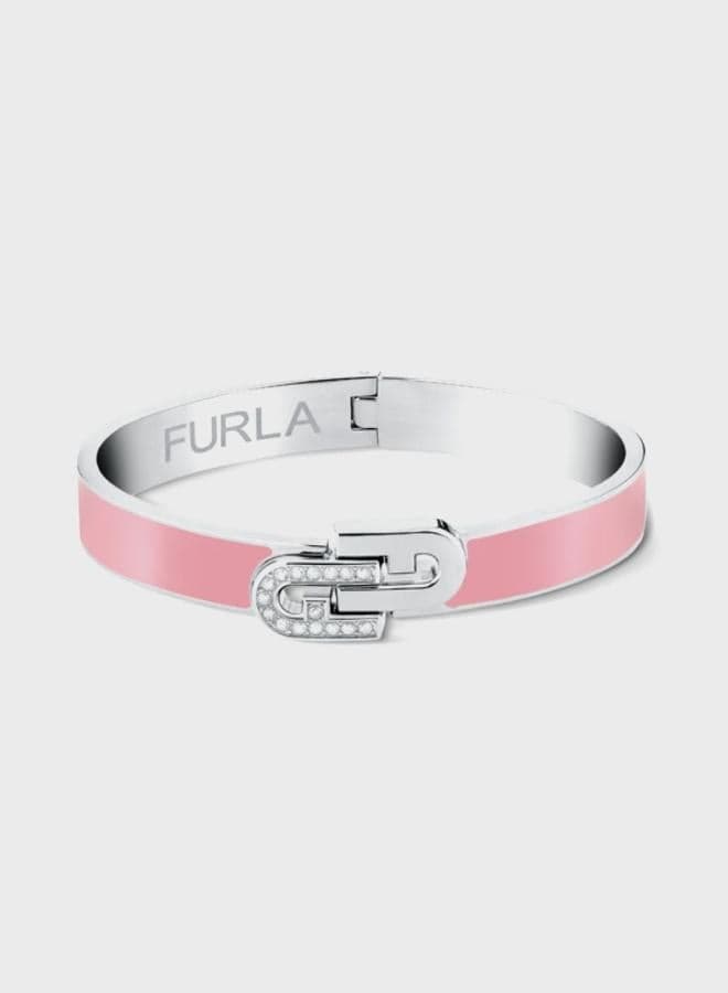 Furla Arch Elegance Bangle: Timeless Sparkle - Image 1