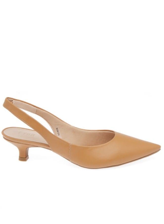 BCM 074 Elegant Tan Patent Leather Pumps - Image 1