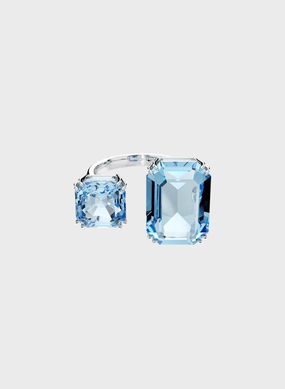 SWAROVSKI Millenia Blue Crystal Cocktail Ring - Image 1
