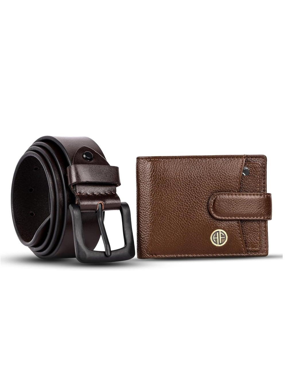 HAMMONDS FLYCATCHER V2NY Men's Leather Wallet & Belt Combo - Image 1