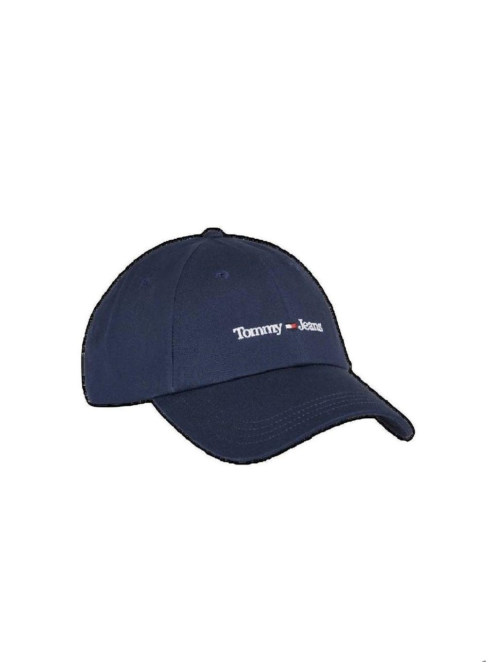 TOMMY JEANS Organic Cotton Baseball Cap - Grey Htr/White/Desert Sky - Image 1