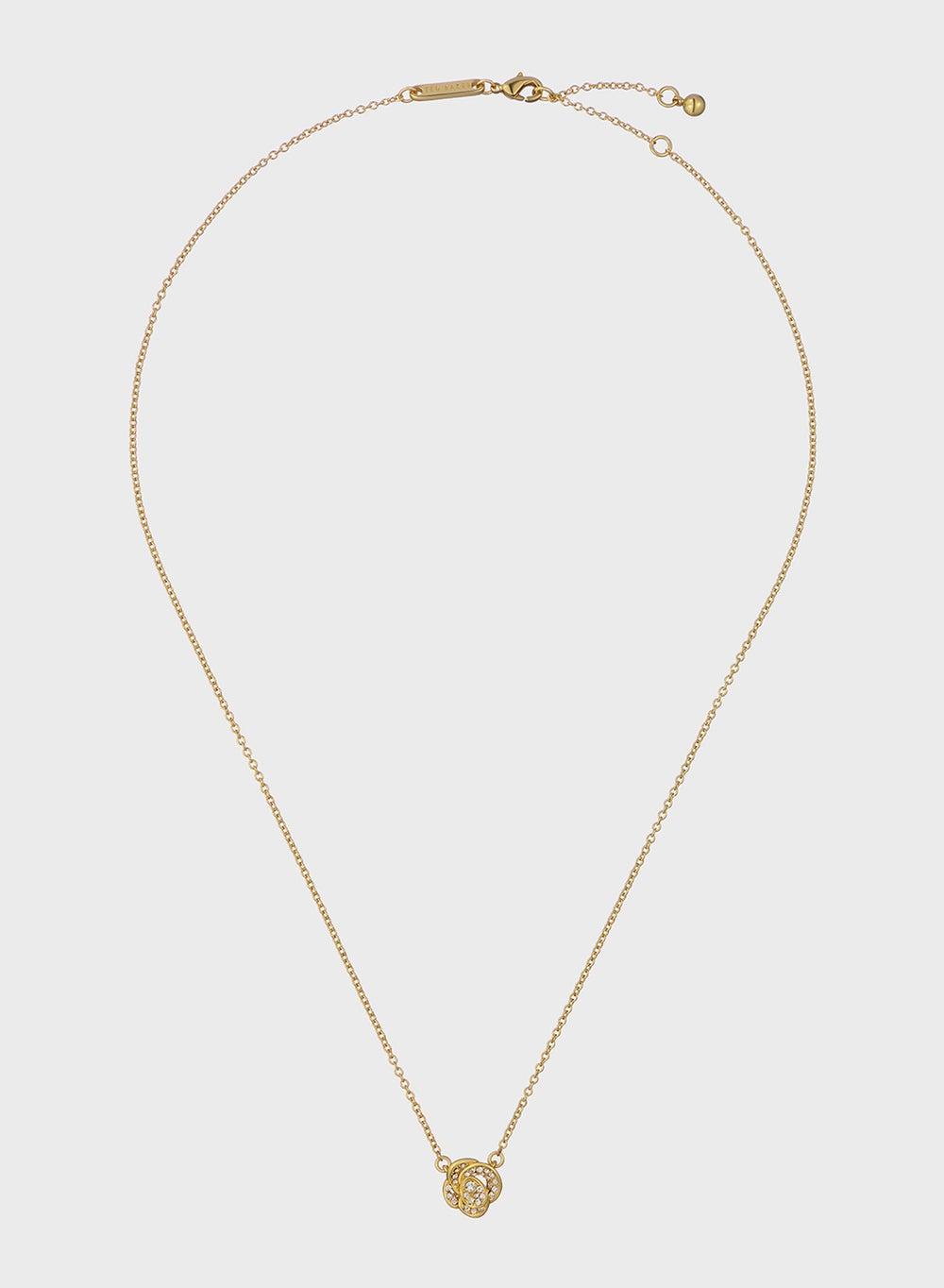 Ted Baker Floral Elegance Crystal Long Necklace - Image 1
