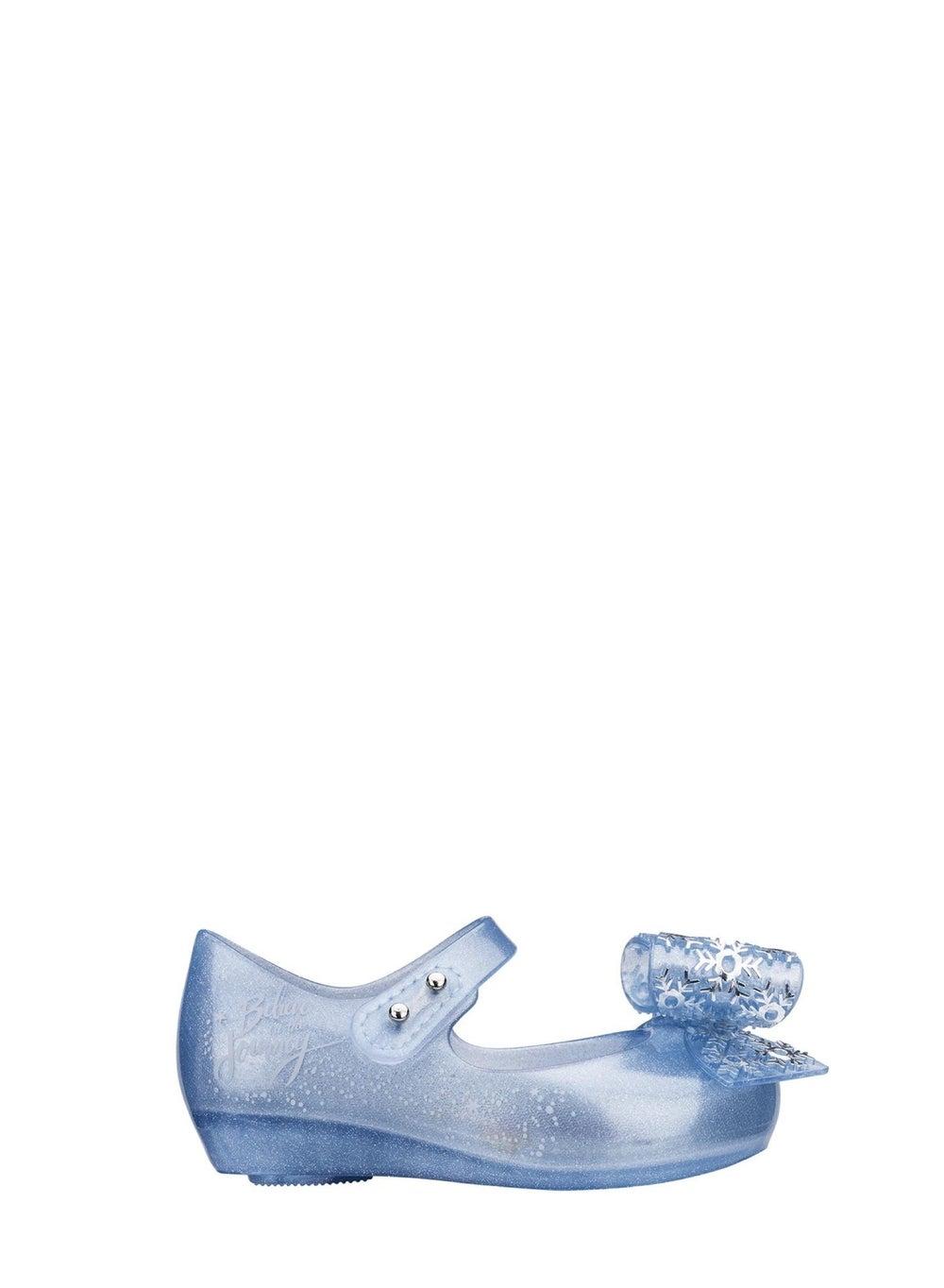MINI MELISSA ULTRAGIRL + FROZEN BB Elegant Pearl Blue Ballerinas - Image 1