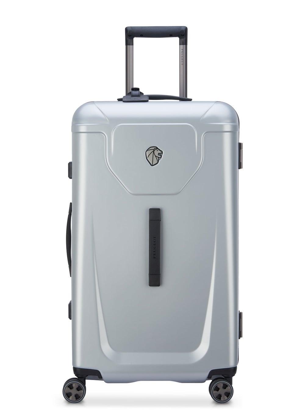 PEUGEOT Voyages 73cm Silver Hardcase Trolley - Elegance on Wheels - Image 1