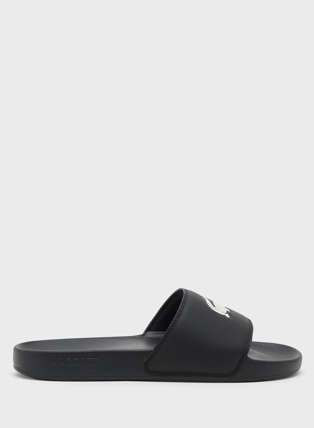 49Cma0041 312 Casual Serve Slides - BLK/WHT Elegance - Image 1