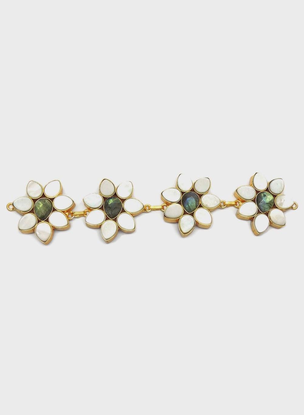 DORI Wildflower Gold-Toned Stud Earrings for Women - Image 1