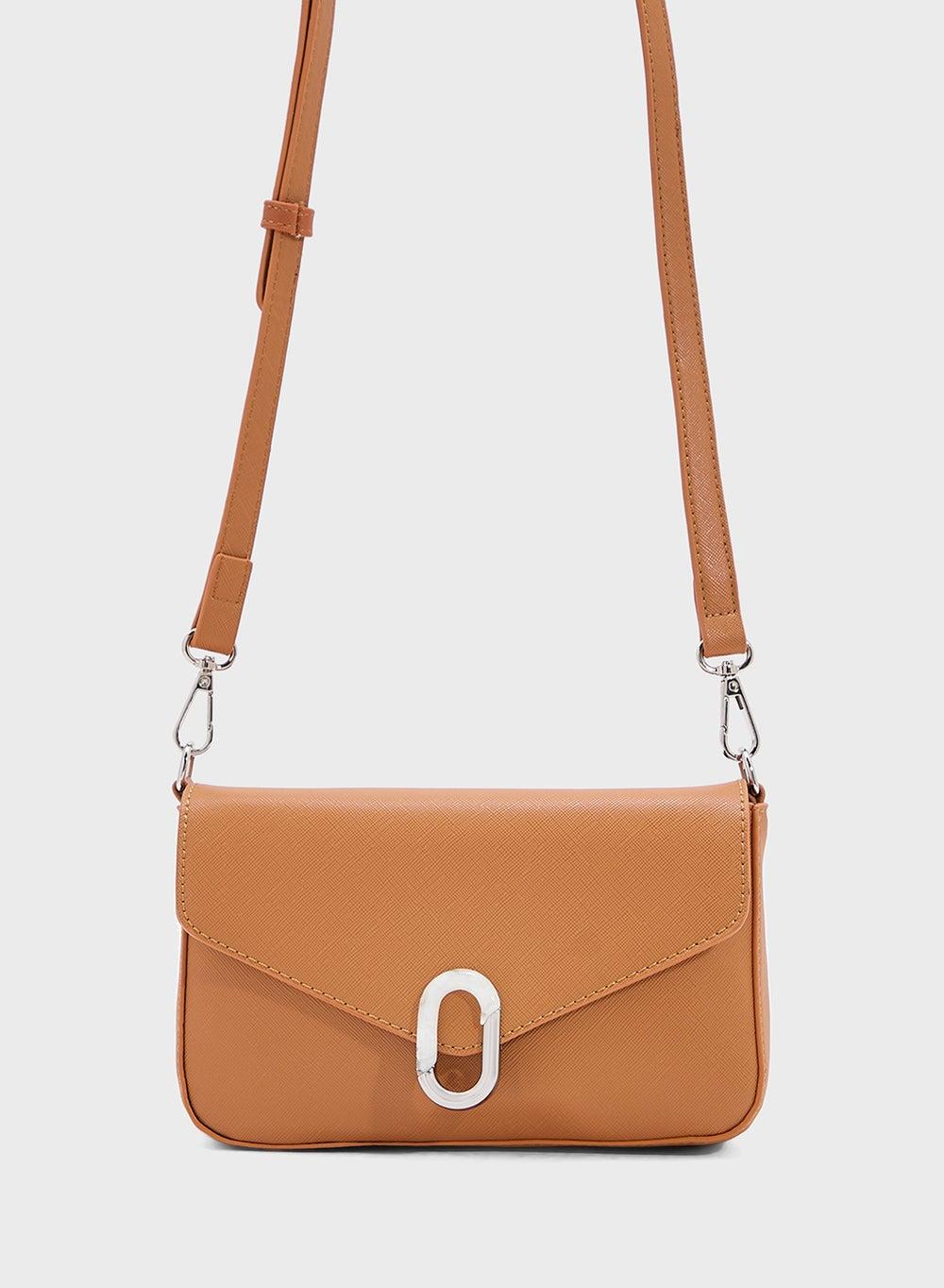 ELLA Chic Metal Trim Crossbody Bag for Elegant Outings - Image 1