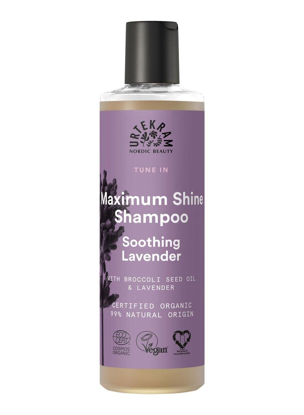 Urtekram Lavender Shine Shampoo 250ml - Organic & Vegan Elegance - Image 1