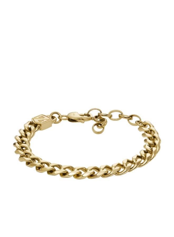 FOSSIL Jf04616710: The Ultimate Gold-Tone Men's Chain Bracelet - Image 1
