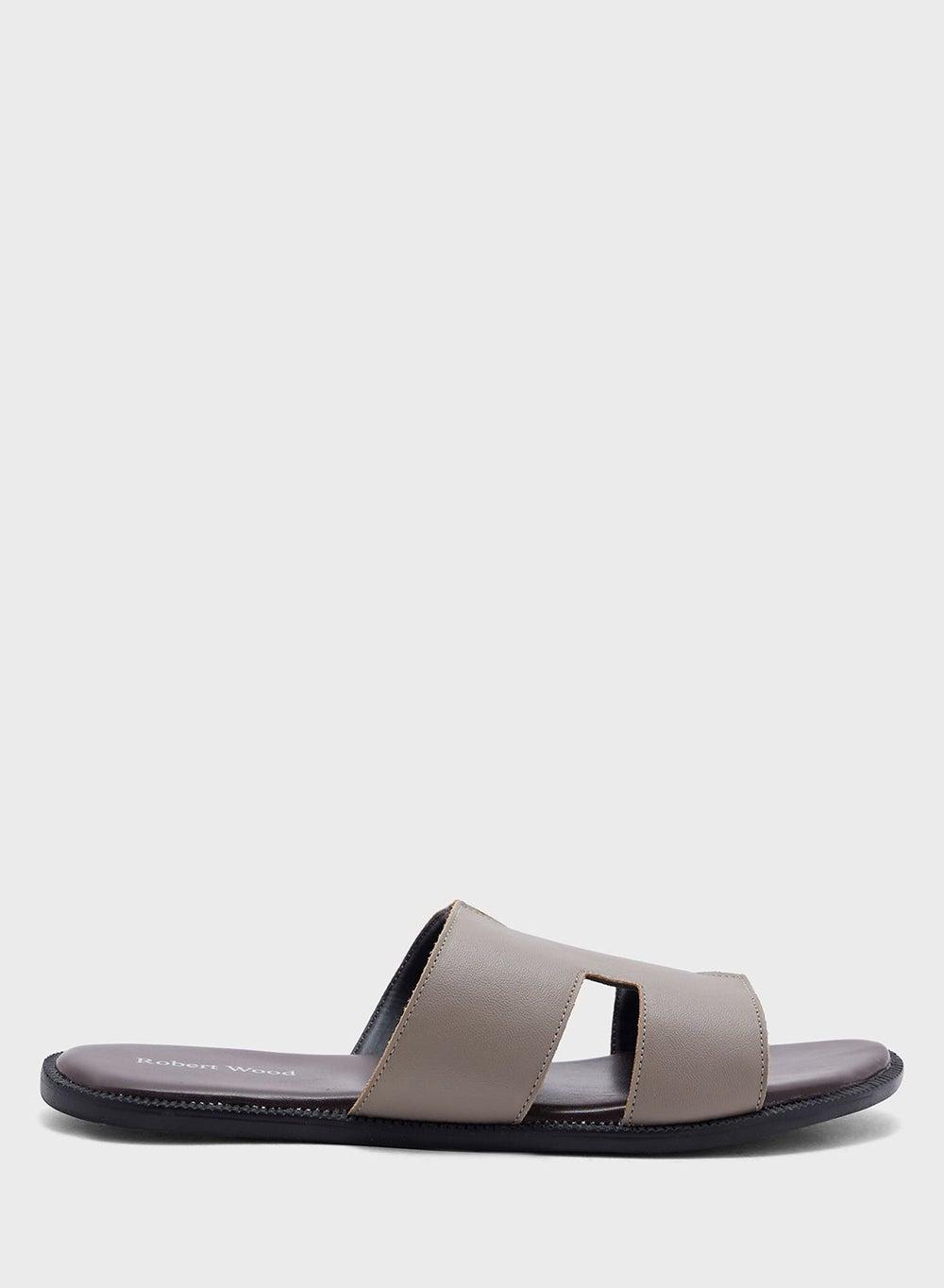 Mk Cl53 Premium Chikoo Casual Slides for Men - Image 1