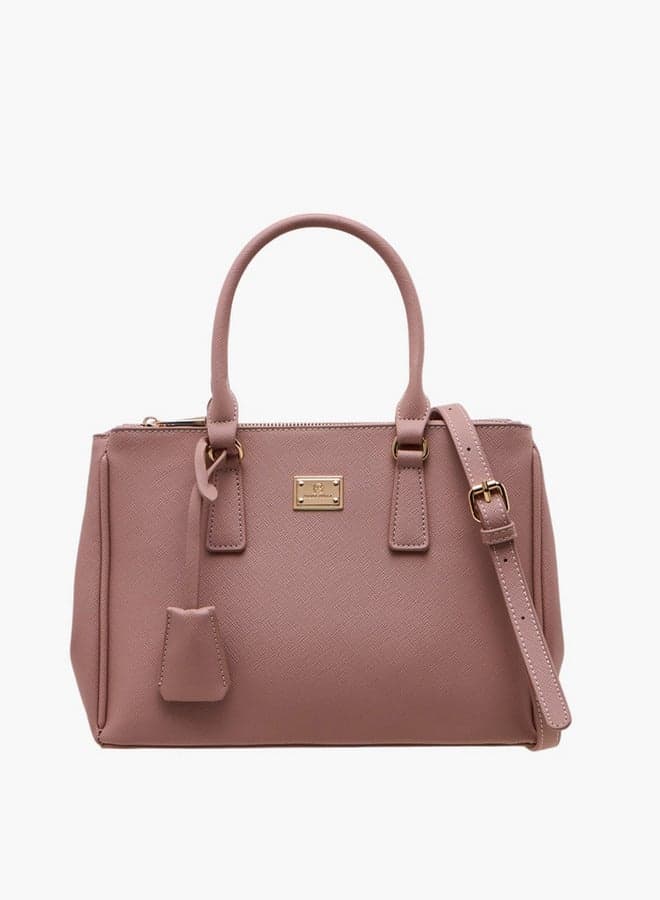 Flora Bella Solid Tote Bag: Elegance Meets Practicality - Image 1