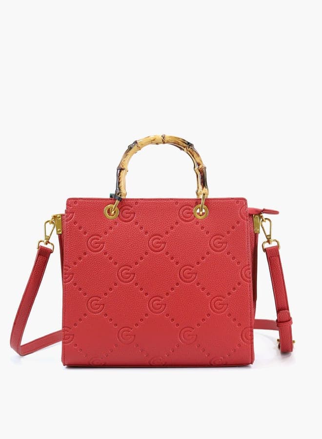 Gabriella Gucci Monogram Embossed Elegance Tote Bag - Image 1