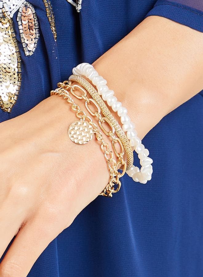 Styli Ball Drop Bracelet Quartet - Elegant Assortment - Image 1