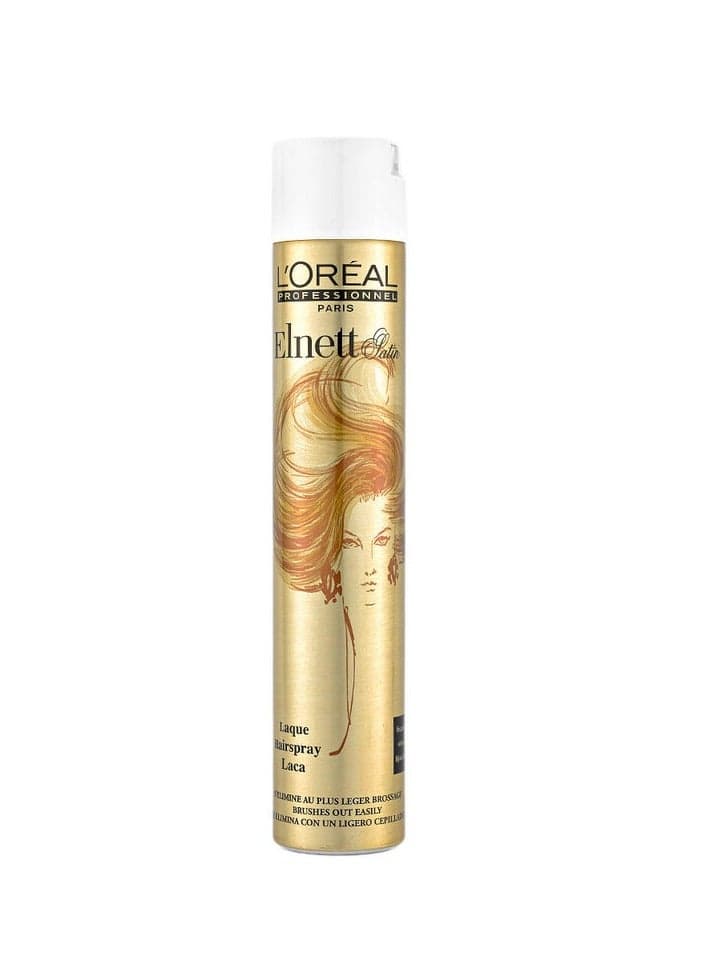 L’Oréal Elnett Satin Hairspray, Shine & Hold, 500ml - Image 1