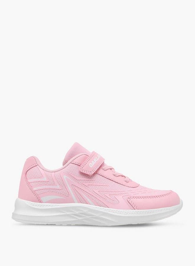 Jd23012Gp Pink Panelled Sneakers for Girls - Image 1