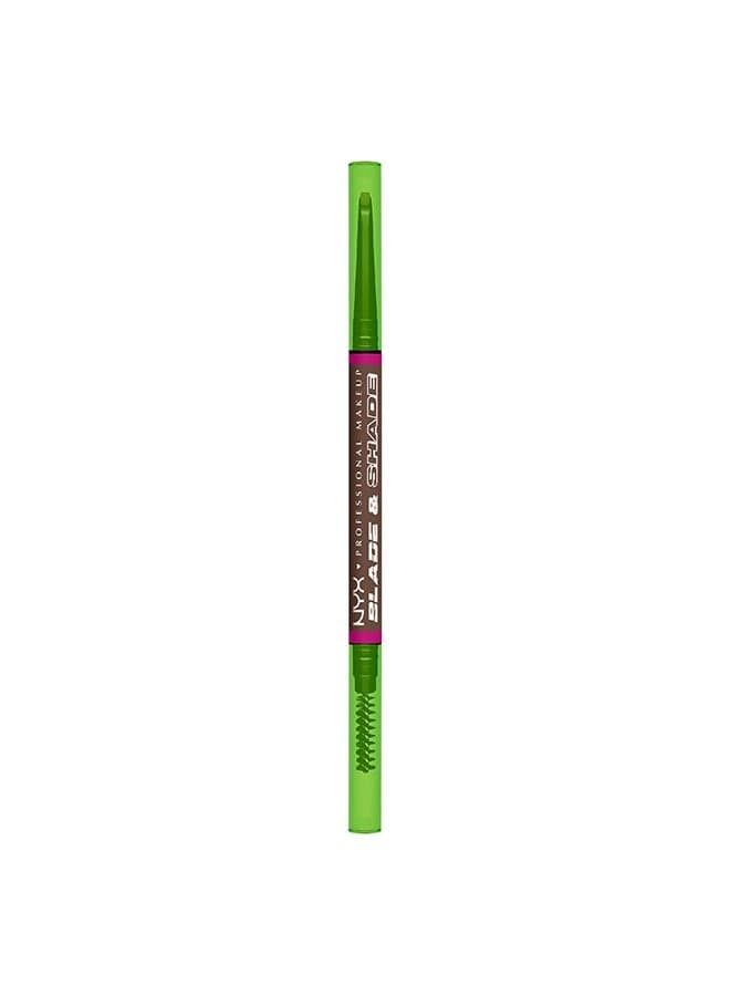 NYX Blade & Shade Brow Pencil 800897265939, 16HR Brunette - Image 1