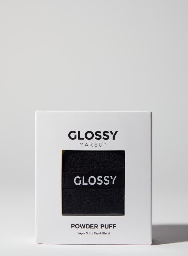 Luxurious Black Powder Puff for Flawless Makeup Application - Image 1