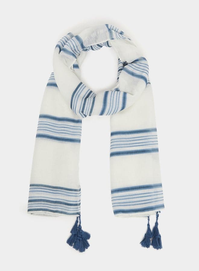 Styli Striped Elegance Scarf - A Must-Have for Women - Image 1
