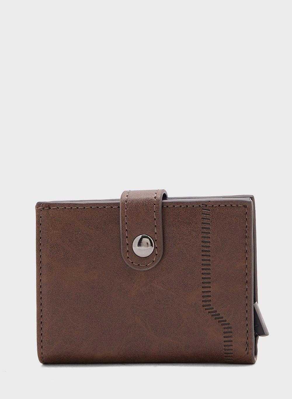 Robert Wood Men's Sleek Pop-Up Card Holder Wallet - Image 1