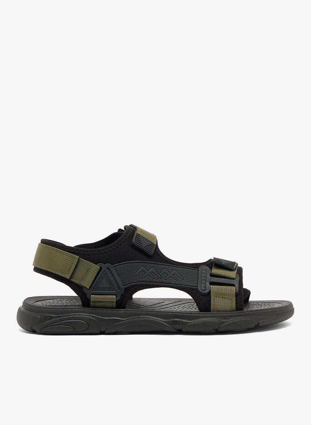 Mslp25816 Olive Ankle Strap Sandals for Men - Image 1