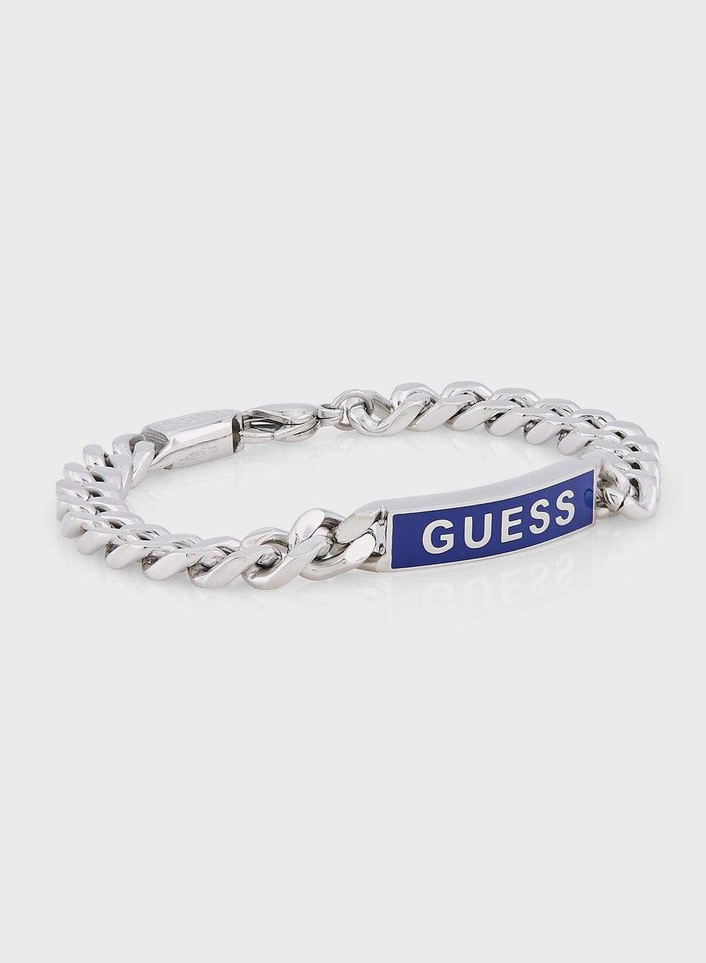 GUESS Men's Stainless Steel Enameled Bracelet - Image 1