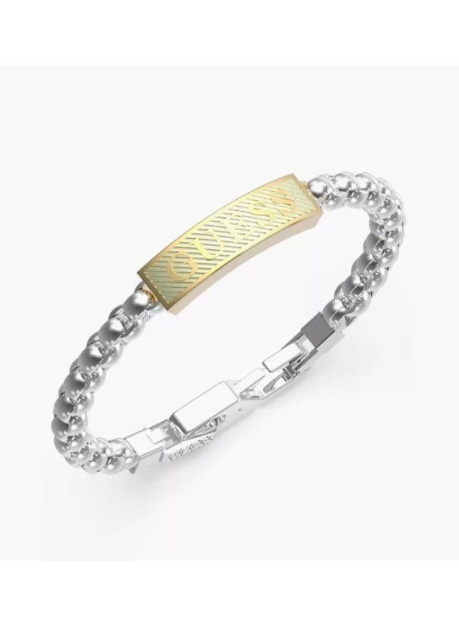 GUESS Bond Street Gold-Plated Steel Bracelet for Men - Image 1
