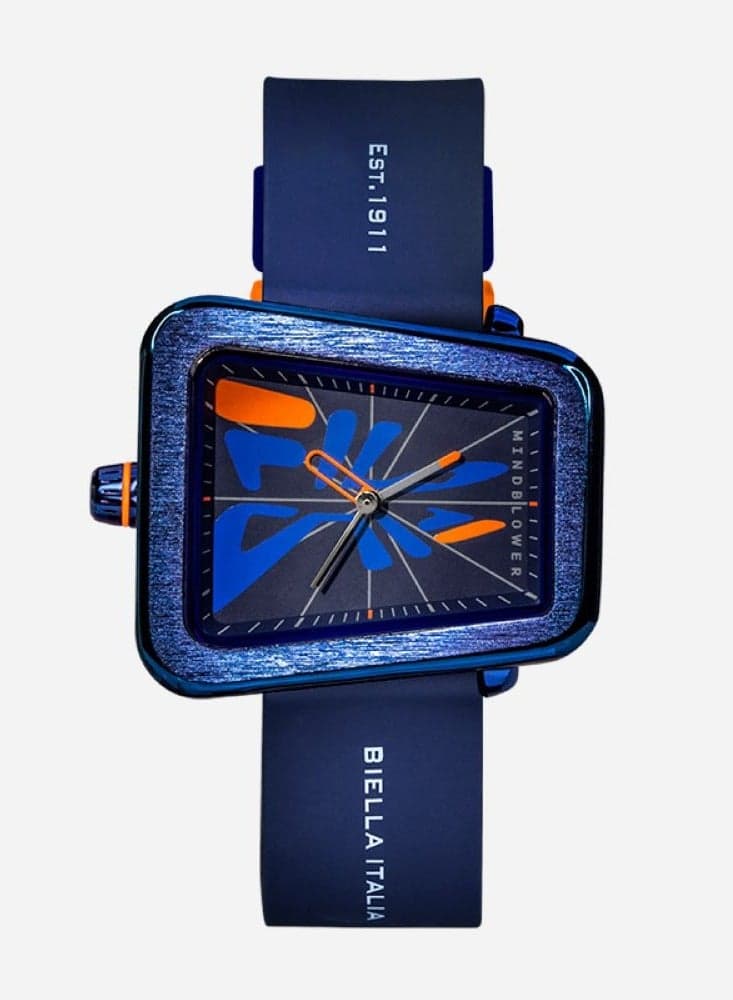 FILA Unisex Blue Silicone Strap Watch 38-343-003 - Image 1
