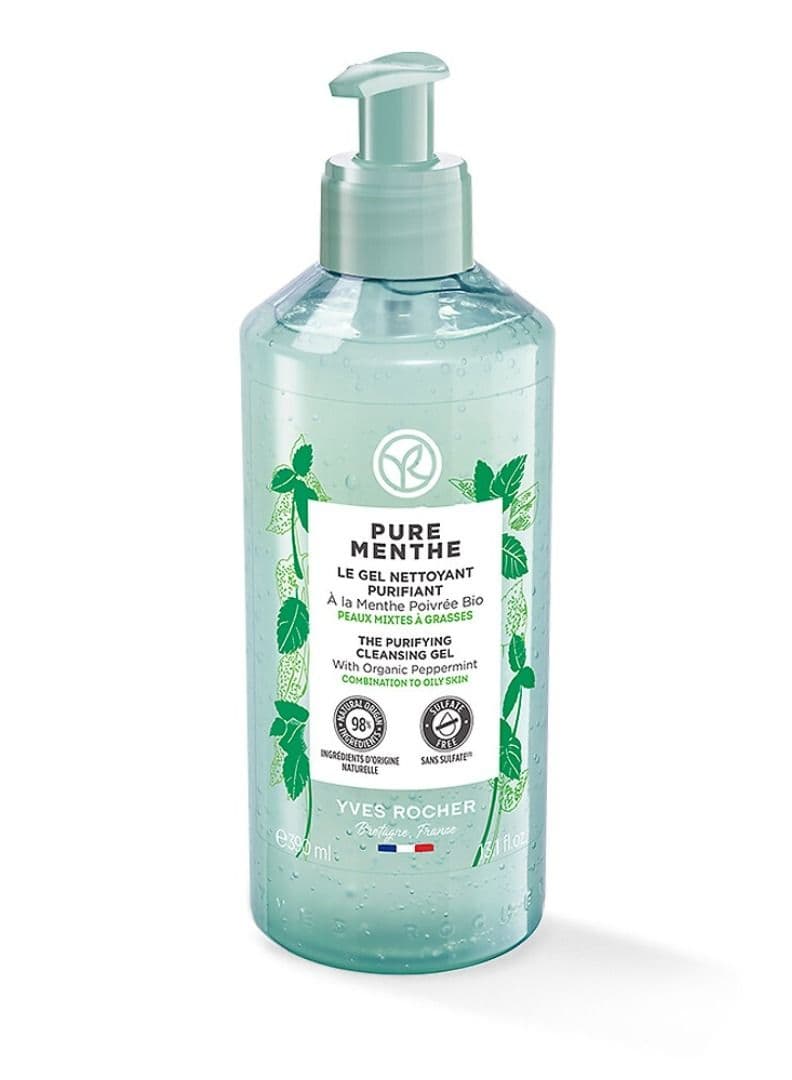 PURE MENTHE 390ML - Refreshing Organic Cleansing Gel - Image 1