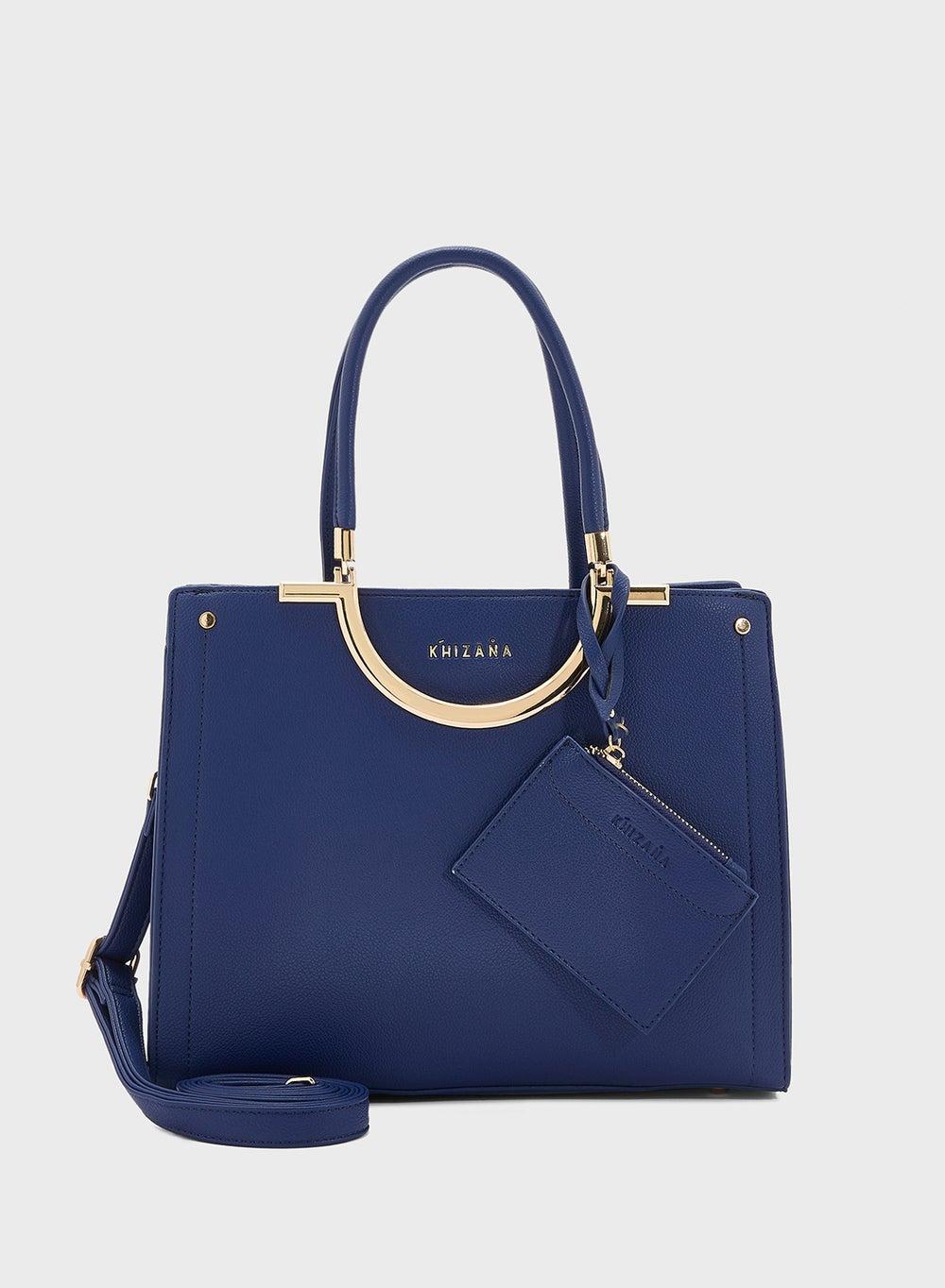 Khizana Mild Grain Women's Satchel: Elegance with Pouch - Image 1