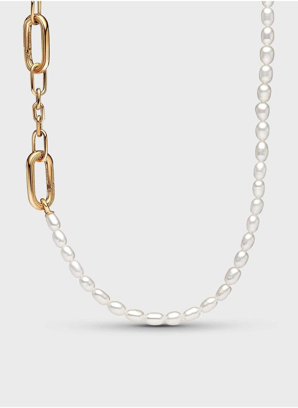 PANDORA ME 14k Gold-Plated Freshwater Pearl Necklace - Image 1