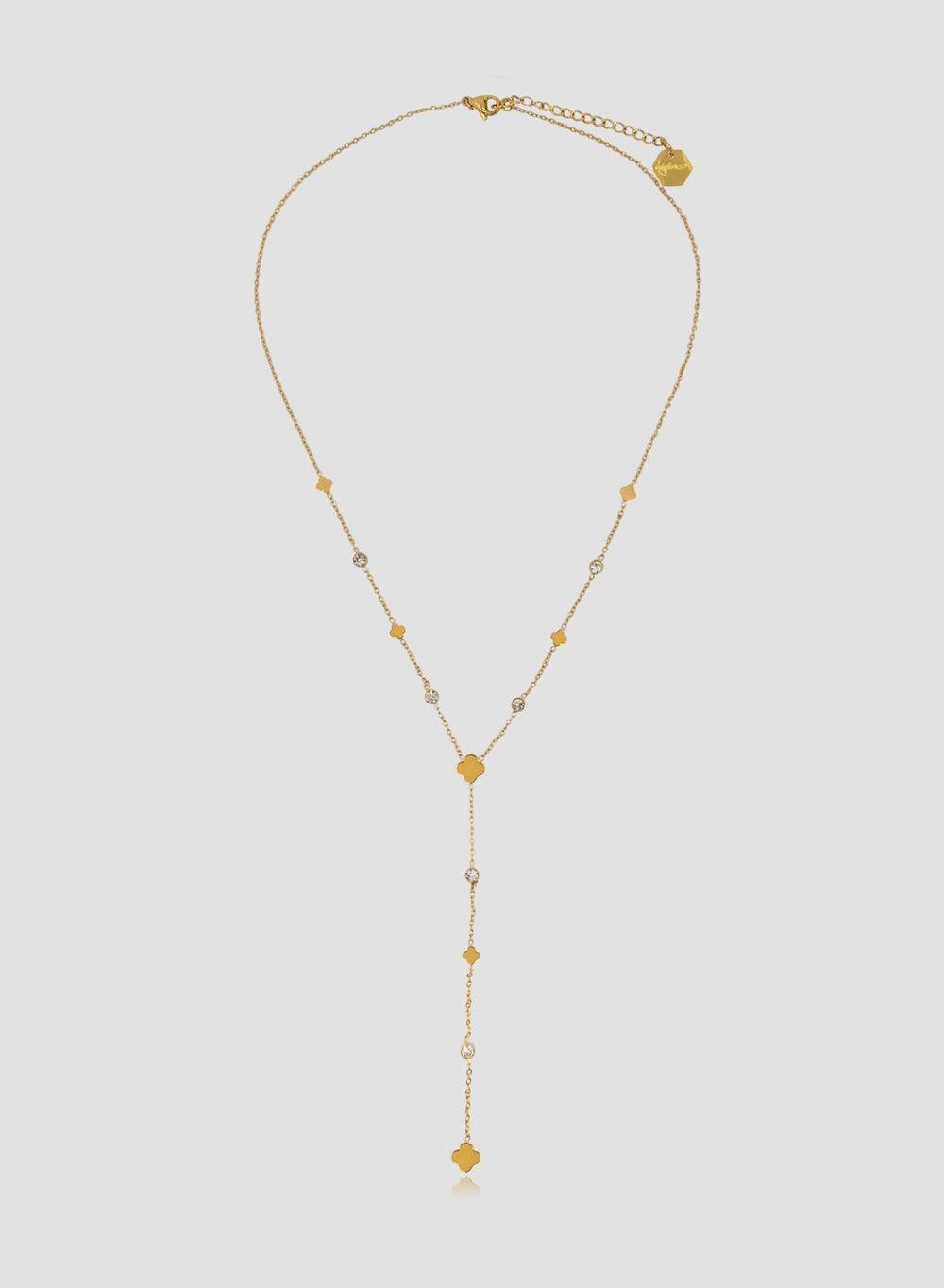 Lady Mauve GOLD LILA Necklace - Hypoallergenic Elegance - Image 1