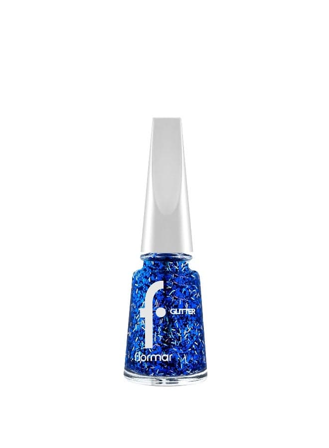 07 Sapphire Shine Glitter Nail Enamel – Radiant Glamour - Image 1