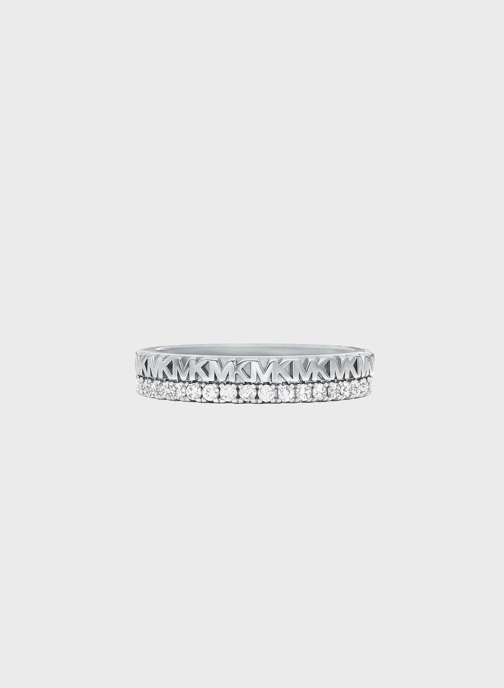 Michael Kors Sterling Silver Logo Ring for Women - Image 1