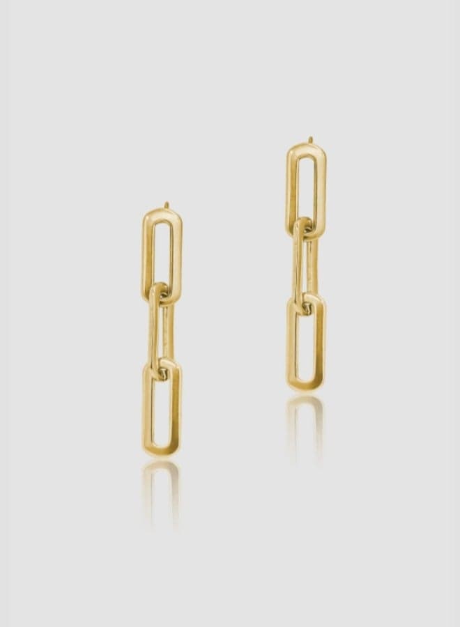 Lady Mauve GOLD ASTRA Earrings - Hypoallergenic Elegance - Image 1