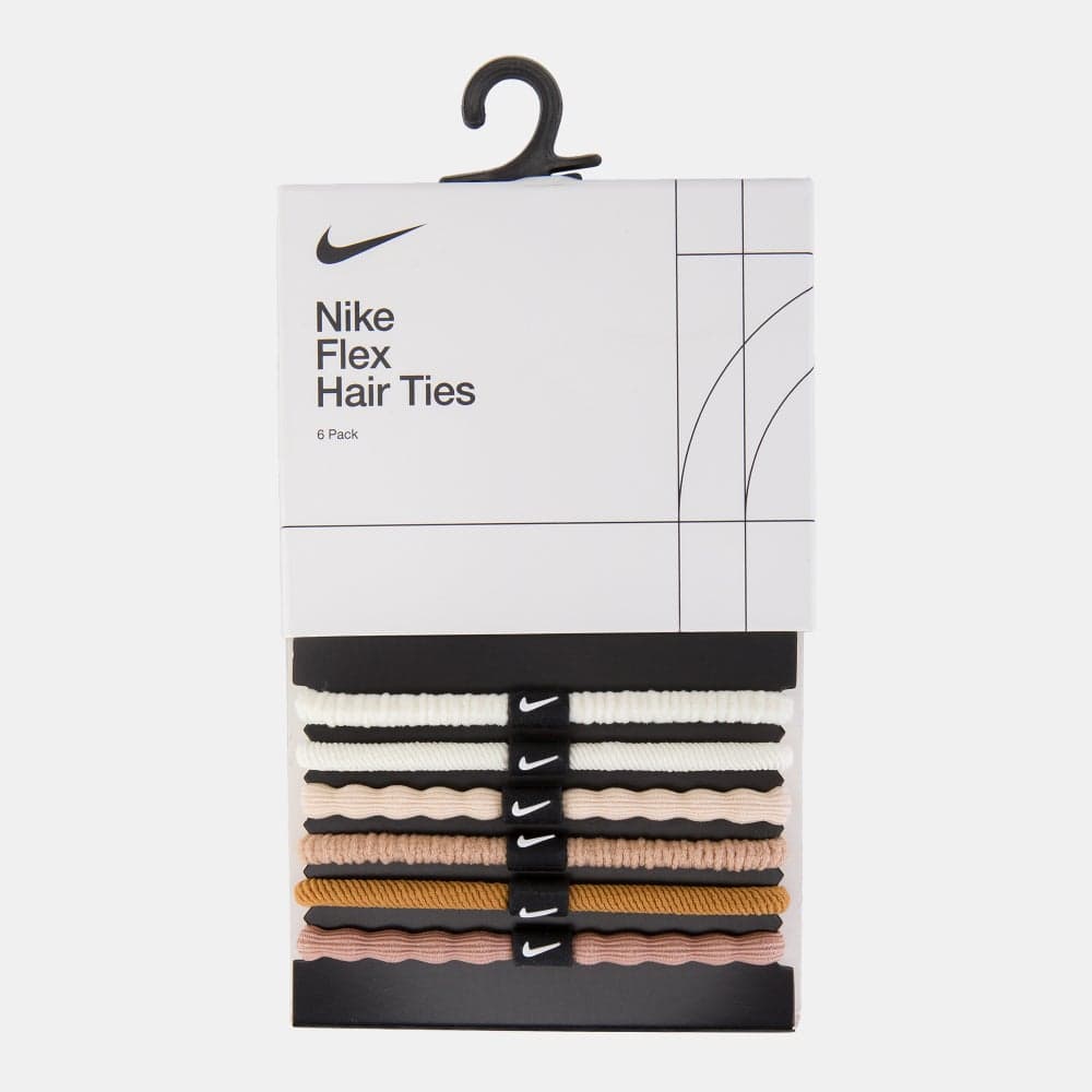 Nike Flex Hair Ties 6-Pack: Gentle Elegance for Every Style - Image 1